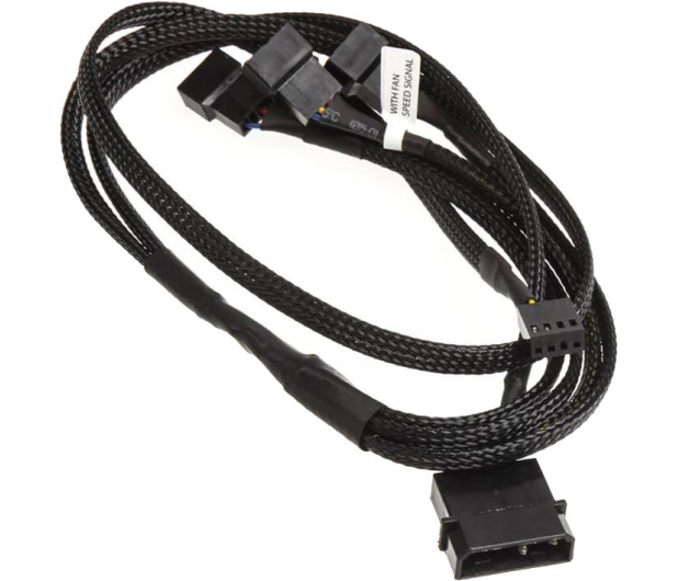 EKWB Y-złącze dla 4x 4-pinowych wentylatorów PWM - 80 cm - 1127172 - zdjęcie 2